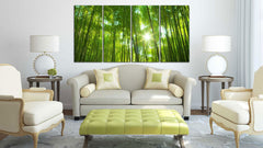 4 Panel Bamboo Forest Digital Print